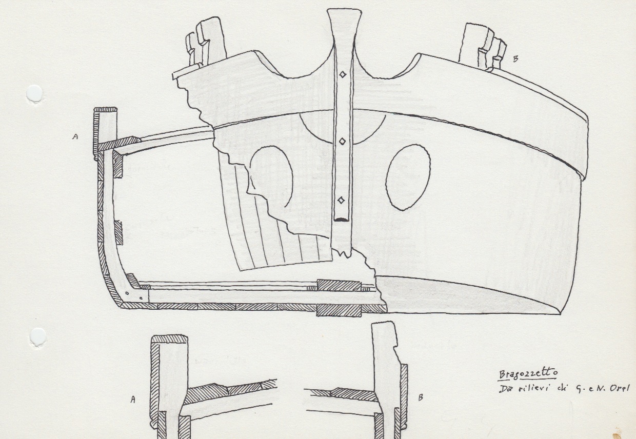 419 Bragozzetto - da rilievi di G. e N. Orel